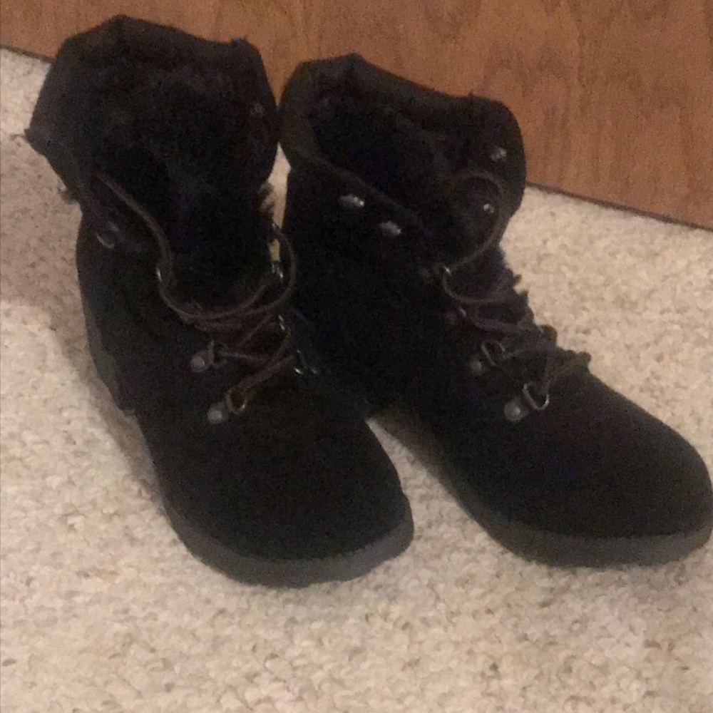Rock & Candy Black ankle boots, 7,5. New